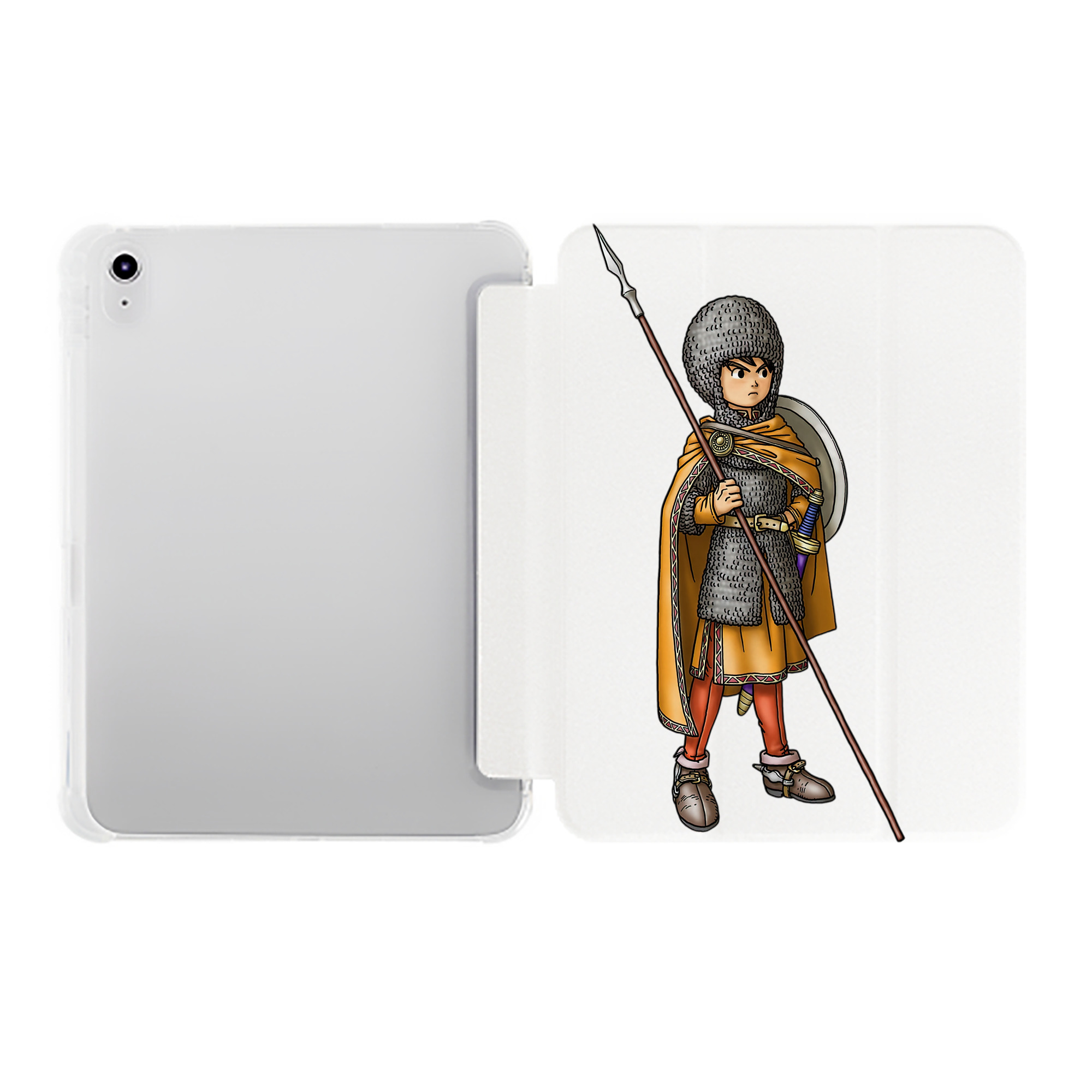 （画像用） ドラゴンクエスト Doragon Kuesuto Dragon Quest IPad ケース ペン収納付き 三つ折りスタンド PUレザー×シリコン 対応機種9.5/10.5/10.9インチ